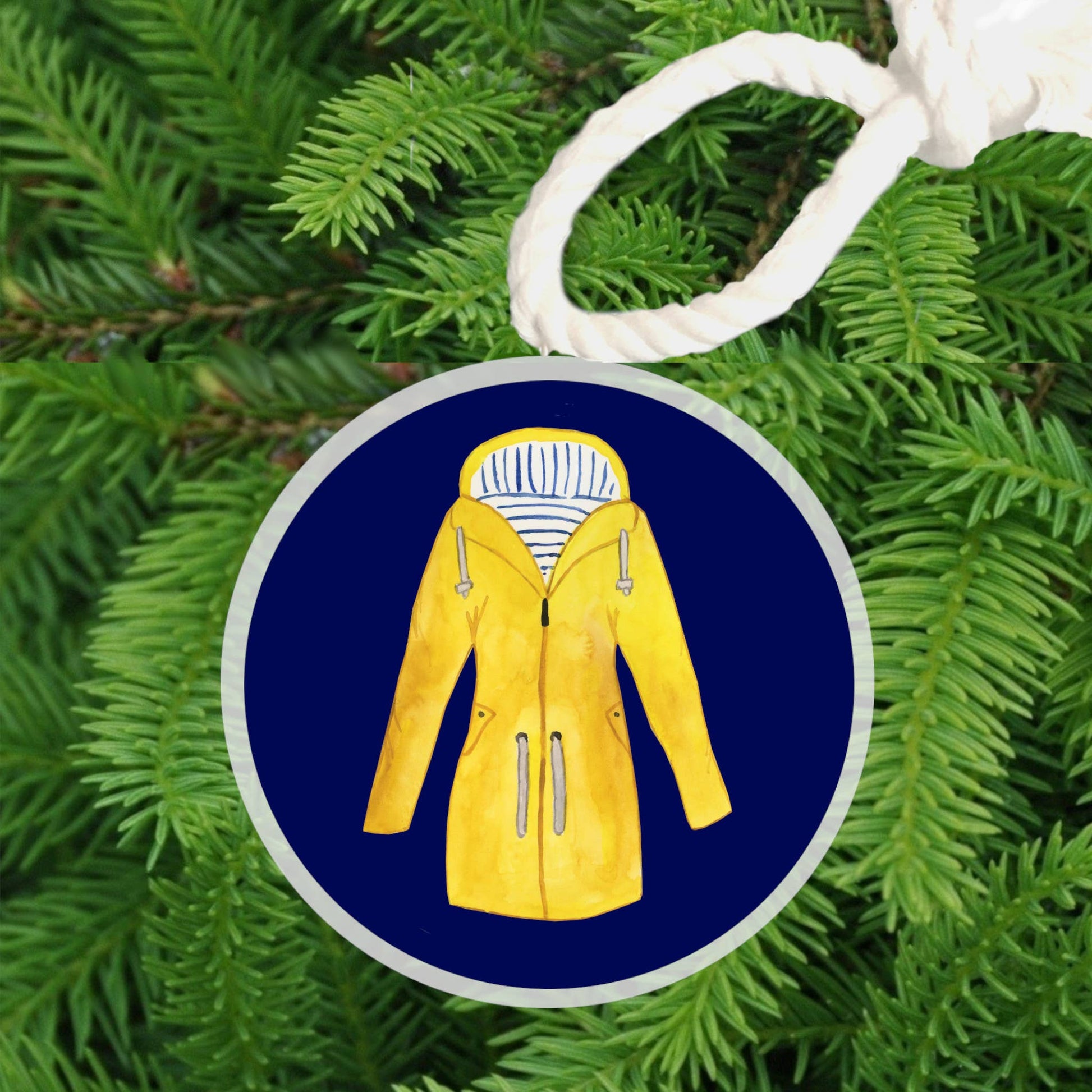 Christmas Ornament - Preppy Raincoat - Coastal Brahmin