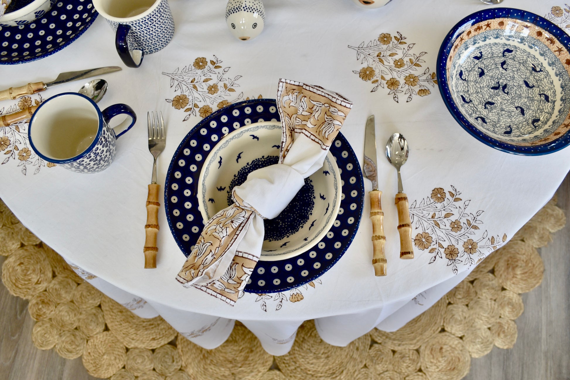 Brewster Tablecloth - Coastal Brahmin