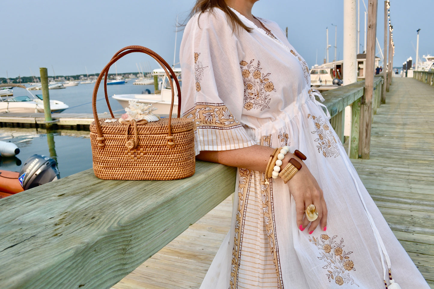 Brewster Caftan - Coastal Brahmin