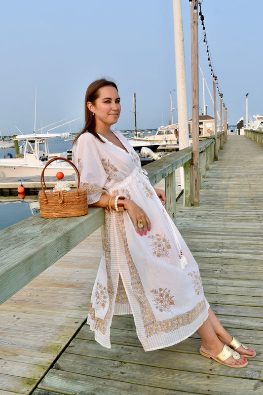 Brewster Caftan - Coastal Brahmin