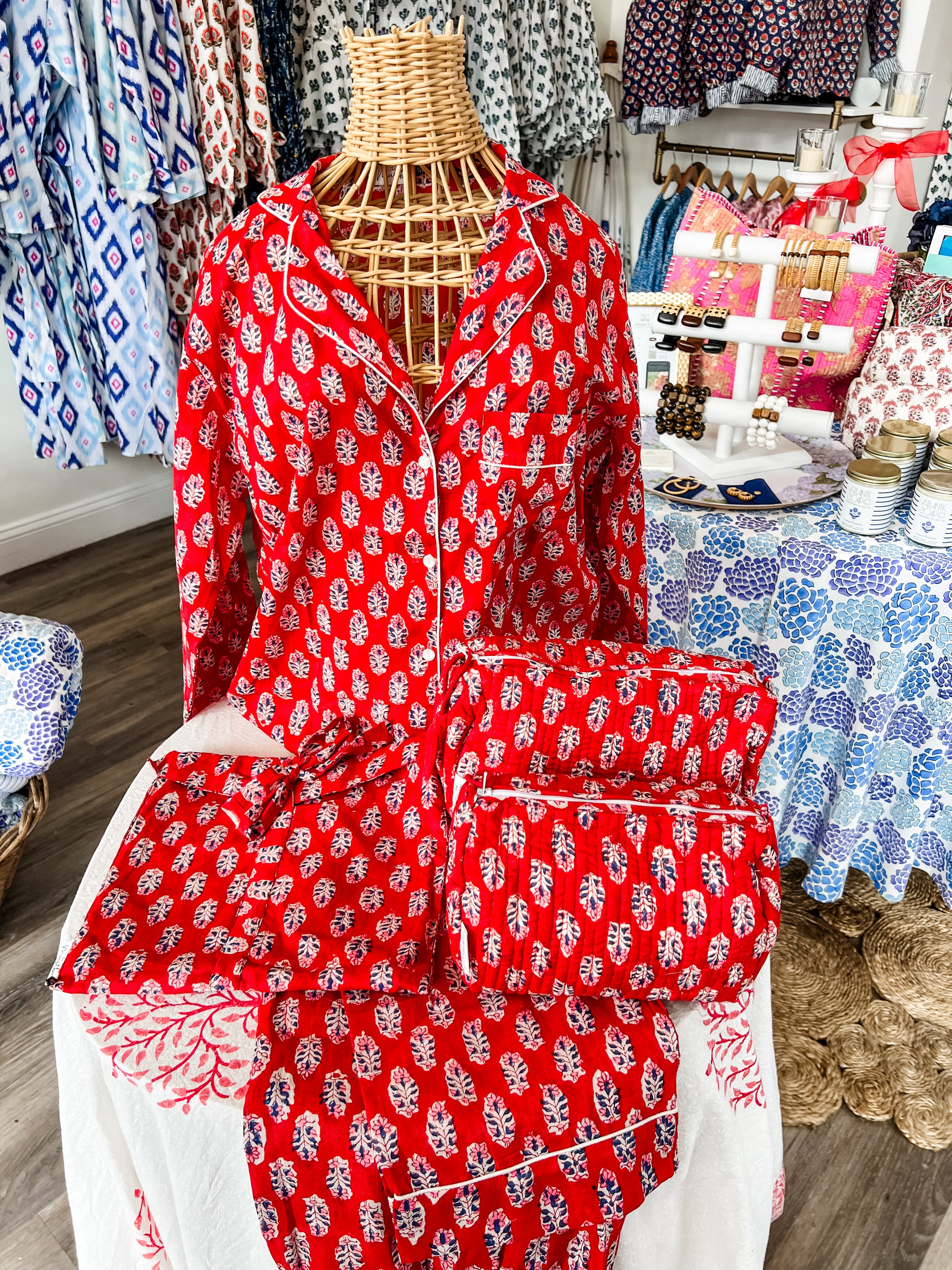 Lady in Red Pajama Set - Coastal Brahmin